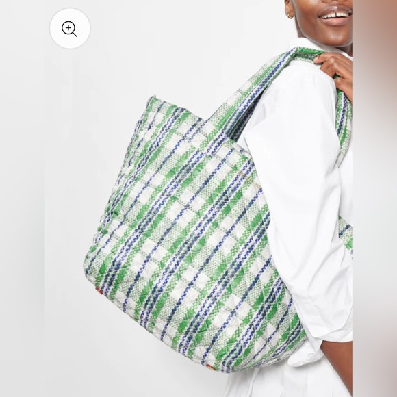 MZ Wallace Quilted Spring Plaid Medium Metro Tote Deluxe with Crossbody Strap - Picture 1 of 14